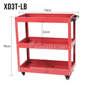 Xe Đẩy 3 Tầng Đựng Dụng Cụ XD3T-LB