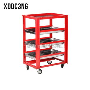 Xe Đẩy Đựng Đồ Nghề 3 Ngăn Mâm Inox